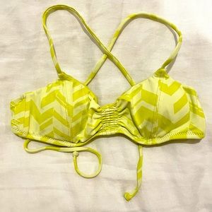 Billabong Sol Searcher Yellow CrossBack Bikini Top